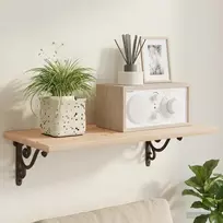 Sienos lentynos laikikliai 2 vnt. Senovinė ruda 12 x 14 x 3 cm