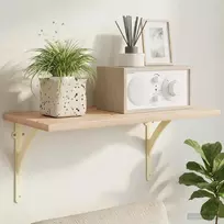 Sienos lentynos laikikliai 2 vnt. Antikinė balta 10 x 10 x 3 cm
