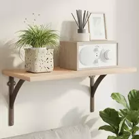 Sienos lentynos laikikliai 12 vnt. Senovinė ruda 10 x 10 x 3 cm