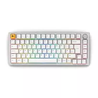 Glorious GMMK Pro mechaninė klaviatūra, 75% iš anksto surinkta, ISO UK išdėstymas, balta
