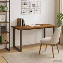 Kvadratinis valgomojo stalas 160 x 70 x 75 cm Natūrali