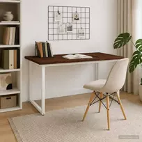 Kvadratinis valgomojo stalas 160 x 70 x 75 cm Tamsiai rudas