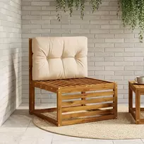Pallet atlošas VIANEN 100% poliesteris Smėlio 70 x 40 x 12 cm