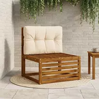 Pallet atlošas VIANEN 100% poliesteris Kreminė 70 x 50 x 12 cm