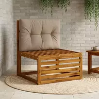 Pallet atlošas VIANEN 100% poliesteris Taupe 70 x 60 x 12 cm