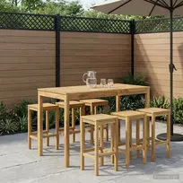 Sodo Baro Stalas Balta 141 x 80,5 x 105 cm