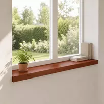 Langų palangės 2 vnt. Ruda 70 x 15 x 2 cm Kietas bukas medis