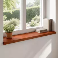 Langų palangės 2 vnt. Ruda 90 x 40 x 2 cm Kietas bukas medis