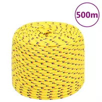 Valties virvė, geltonos spalvos, 6mm, 500m, polipropilenas