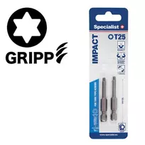 SPECIALIST+ antgalis TORX GRIP T25, 50mm, 2 vnt.