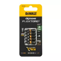 Sukimo antgaliukai FLEXTORQ T10 25 mm, DeWALT, 5 vnt.