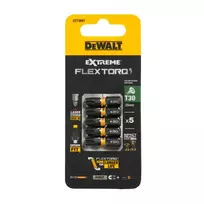 Sukimo antgaliukai FLEXTORQ T30 25 mm, DeWALT, 5 vnt.