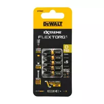 Sukimo antgaliukai FLEXTORQ PH2, 25mm, DeWALT, 5 vnt.