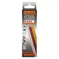 Automatinio pieštuko šerdelės, spalvotos, 6 vnt, RICHMANN