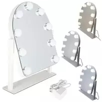LED makiažo veidrodis su 9 apšvietimo lemputėmis