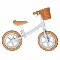 Balansinis dviratukas Trike Fix Balance su krepšeliu, rudas