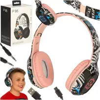 "Bluetooth" belaidės ausinės į ausis "Gaming Sport" rožinės spalvos