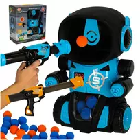 Robotų arkadinis šaudymo į taikinį žaidimas + 2x pistoletas + kamuoliukai