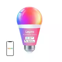 LEPRO B1 E27 LED lemputė su Bluetooth ir Wi‑Fi, 806 lm, universali