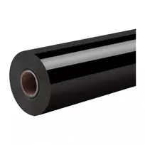 HTVRONT blizgi savaime klijuojanti plėvelė, 30,5 cm x 180 cm (juoda) – universali