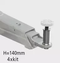 Guminis padukas H=140 mm greitam įstatymui, RAVAGLIOLI (S224A4)