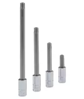 T-40 apsaugotas žvaigždės formos (Torx) antgalis su 1/4" galvute, 70 mm (208+7340, GENIUS)