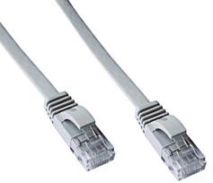 DATACOM tinklo kabelis UTP CAT6 2m pilkas plokščias (FLAT)