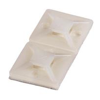 Kabeļu saites pamatne 262160 19x19mm 3.6mm balta 100gab./iepak.