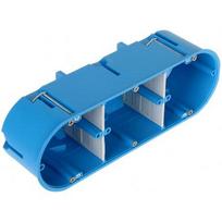Montāžas kārba 32104203 3-vietīga D68/63mm zila