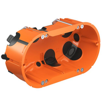 Montāžas kārba 9252-22 2-vietīga D68/48mm oranža