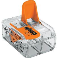 Savienojuma klemme 221-612 2x0.5-6mm² caurspīdīga/oranža