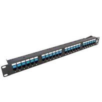 Patch panel 19" 1U UTP Cat5e LK-5005-Cat5e (24 ports, with cable laikikliu, 483x44x95mm)