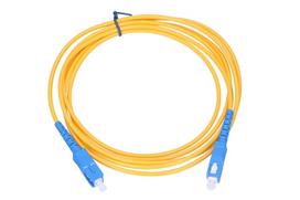Optisko šķiedru kabelis SC/UPC-SC/UPC SM simplex dzeltens 1m