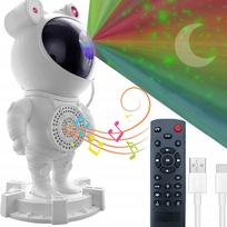 Astronaut LED projector with speaker and remote control, 5W