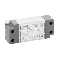 Akumuliatoriai ir baterijos // Universalūs maitinimo blokai 24V, 15V, 12V, 9V, 5V // Zasilacz Rebel do sznurów LED 12V/1A max.12W IP20