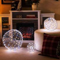 Šviečiančių Kalėdinių kamuoliukų rinkinys, 3 vnt., 435 LED