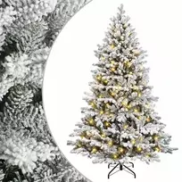 Dirbtinė Sulankstoma Kalėdų Eglutė 150 cm 150 LED Šilta balta