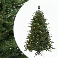 Dirbtinė kalėdinė eglutė su rutuliuku 150 cm 150 LED