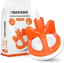Gakago plytelių lyginimo sistema 300 dalių, 2 mm siūlėms, 3–18 mm plytelėms