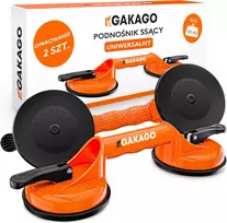 Gakago vakuuminių siurbtukų keltuvas 120 kg plytelėms ir stiklui, 2 vnt., VAC2-2pc