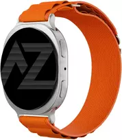 Accezz nailoninė „Alpine“ apyrankė, skirta Samsung Galaxy Watch 9 (40/44mm) / Watch 8 (40/44mm) / Classic (46mm) – oranžinė