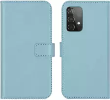 Selencia natūralios odos atverčiamas dėklas, skirtas Samsung Galaxy A52(s) (5G/4G) – Air Mėlyna