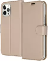 Accezz piniginės tipo TPU atverčiamas dėklas, skirtas iPhone 12 Pro Max – auksinis