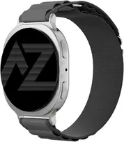 Accezz nailoninė „Alpine“ apyrankė, skirta Samsung Galaxy Watch 9 (40/44mm) / Watch 8 (40/44mm) / Classic (46mm) – tamsiai pilka