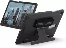 Urban Armor Gear UAG Scout nugarėlės dėklas su dirželiu rankai, skirtas Samsung Galaxy Tab A9 Plus – Juodas
