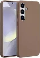 Accezz skysto silikono dėklas su MagSafe, skirtas Samsung Galaxy S24 Plus – šviesiai rudas