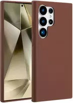 Accezz skysto silikono dėklas su MagSafe, skirtas Samsung Galaxy S24 Ultra – New Tea Brown