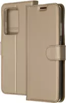 Accezz piniginės tipo TPU atverčiamas dėklas, skirtas Samsung Galaxy S20 Ultra – auksinis