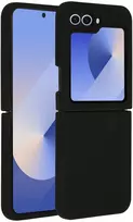 Accezz skysto silikono dėklas, skirtas Samsung Galaxy Z Flip 6 – juodas