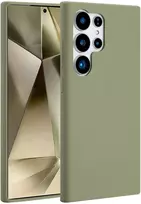 Accezz skysto silikono dėklas su MagSafe, skirtas Samsung Galaxy S24 Ultra – vario žalumo